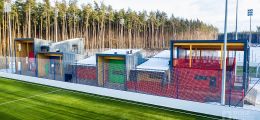 Построенные объекты Спортивный комплекс из клееного бруса в парке Малевича Барвиха Holz House 8